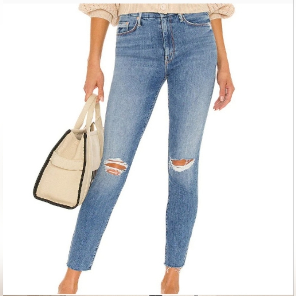 MOTHER Blue Ankle & Cropped Jeans